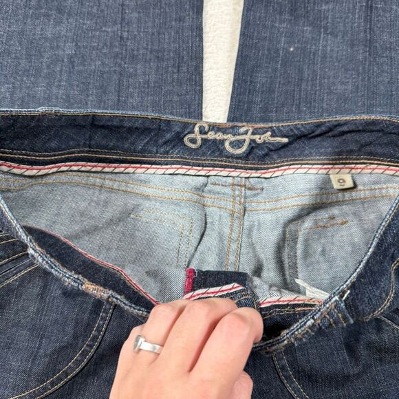 Vintage Y2K Sean John Baggy Dark Wash Baggy Wide Leg Jeans - Picture 6 of 10